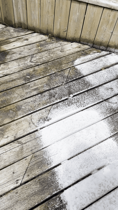 Soft washing with a foam cannon